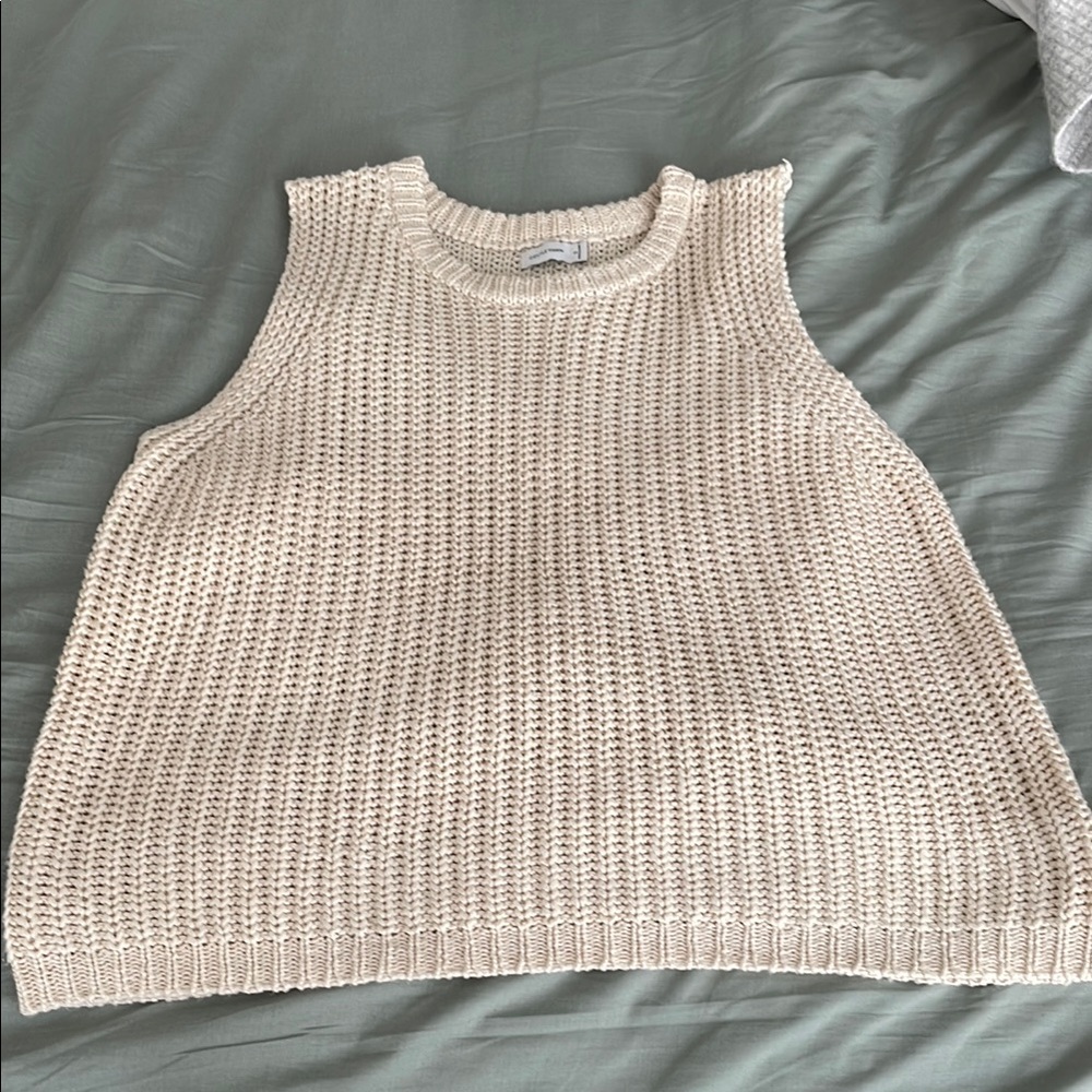 Gentle Fawn - Cream Knit Sleeveless Sweater